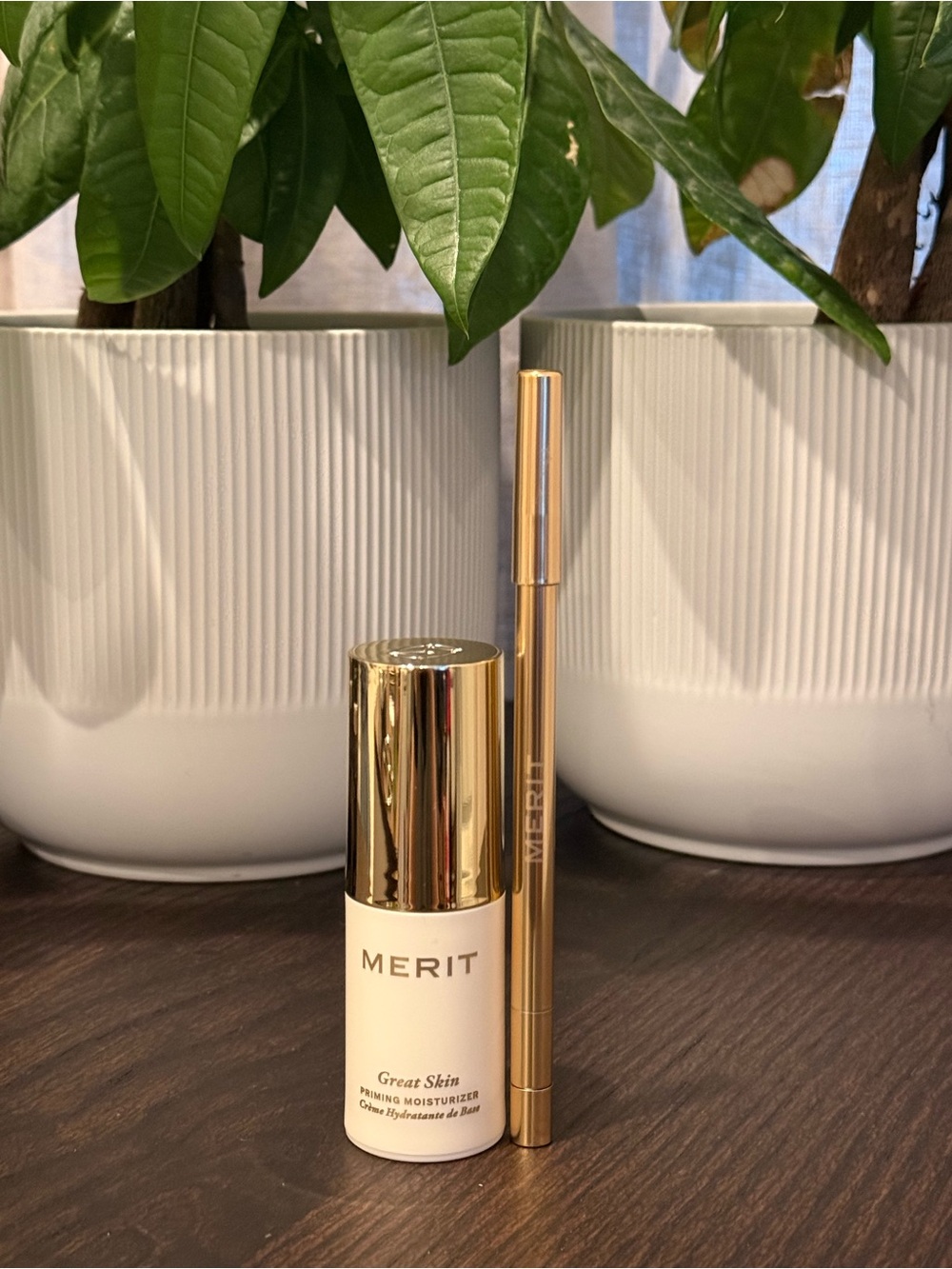 MERIT Great Skin Moisturizer 15ml + Signature Lip Sheer Lip Liner Capricorn New